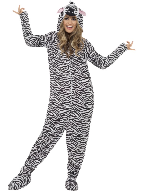 Onesie Schattige Zebra Kostuum