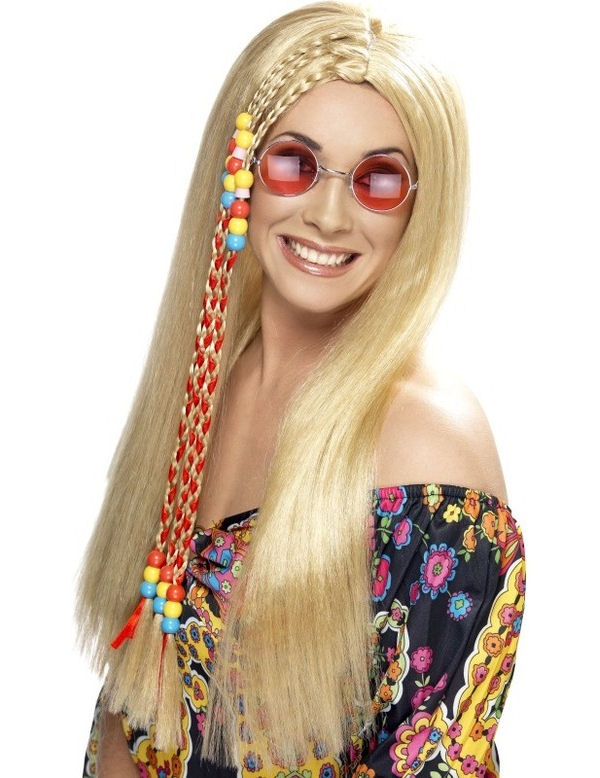 Hippie Blonde Pruik