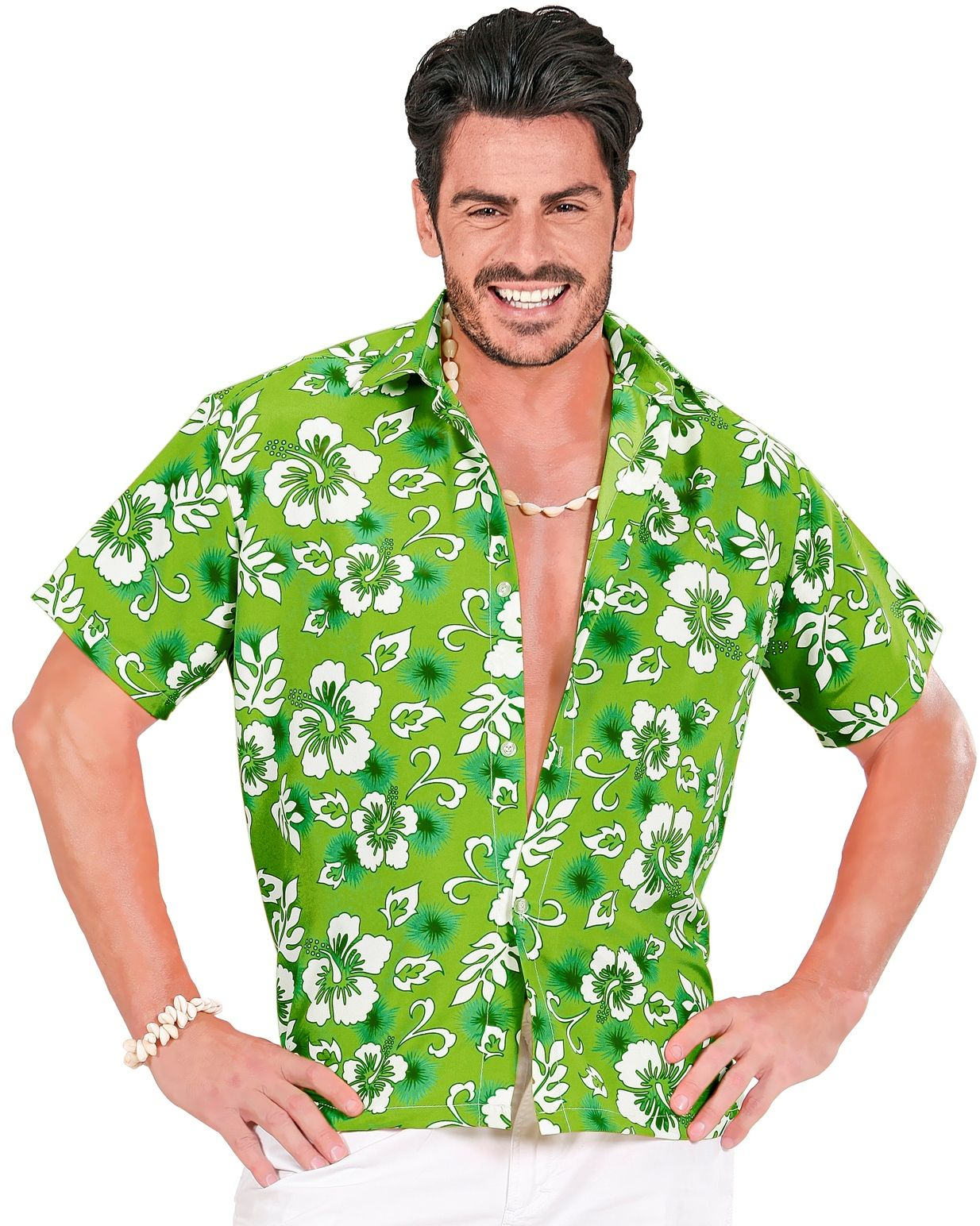 Hawaii Shirt Groen Man