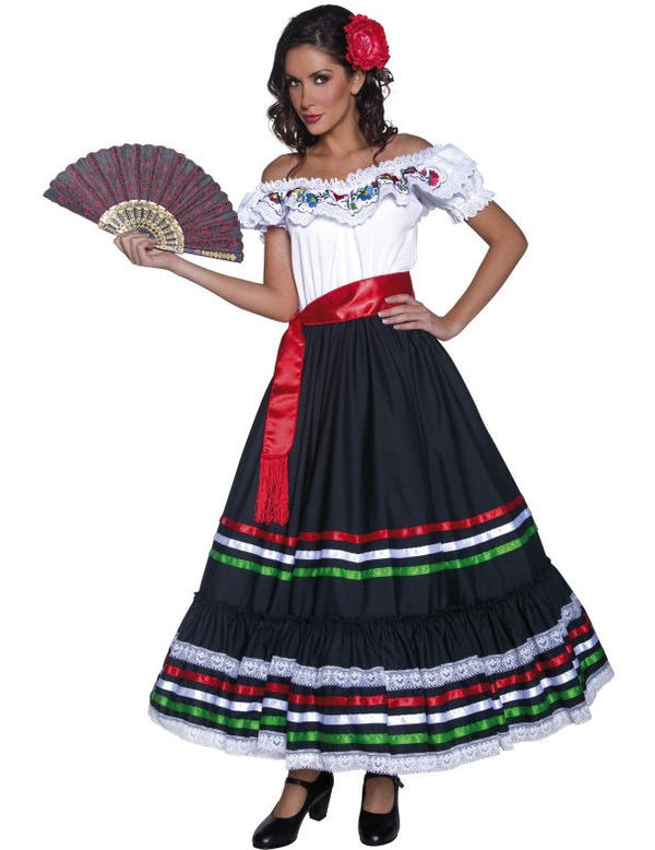 Traditionele Mexicaanse Vrouw Kostuum