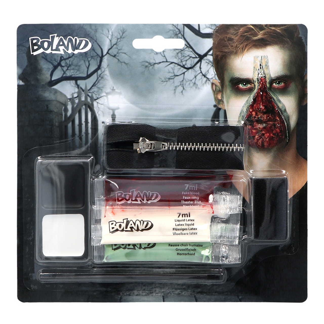 Make-Up Kit Enorm Bloederige Zombie Rits