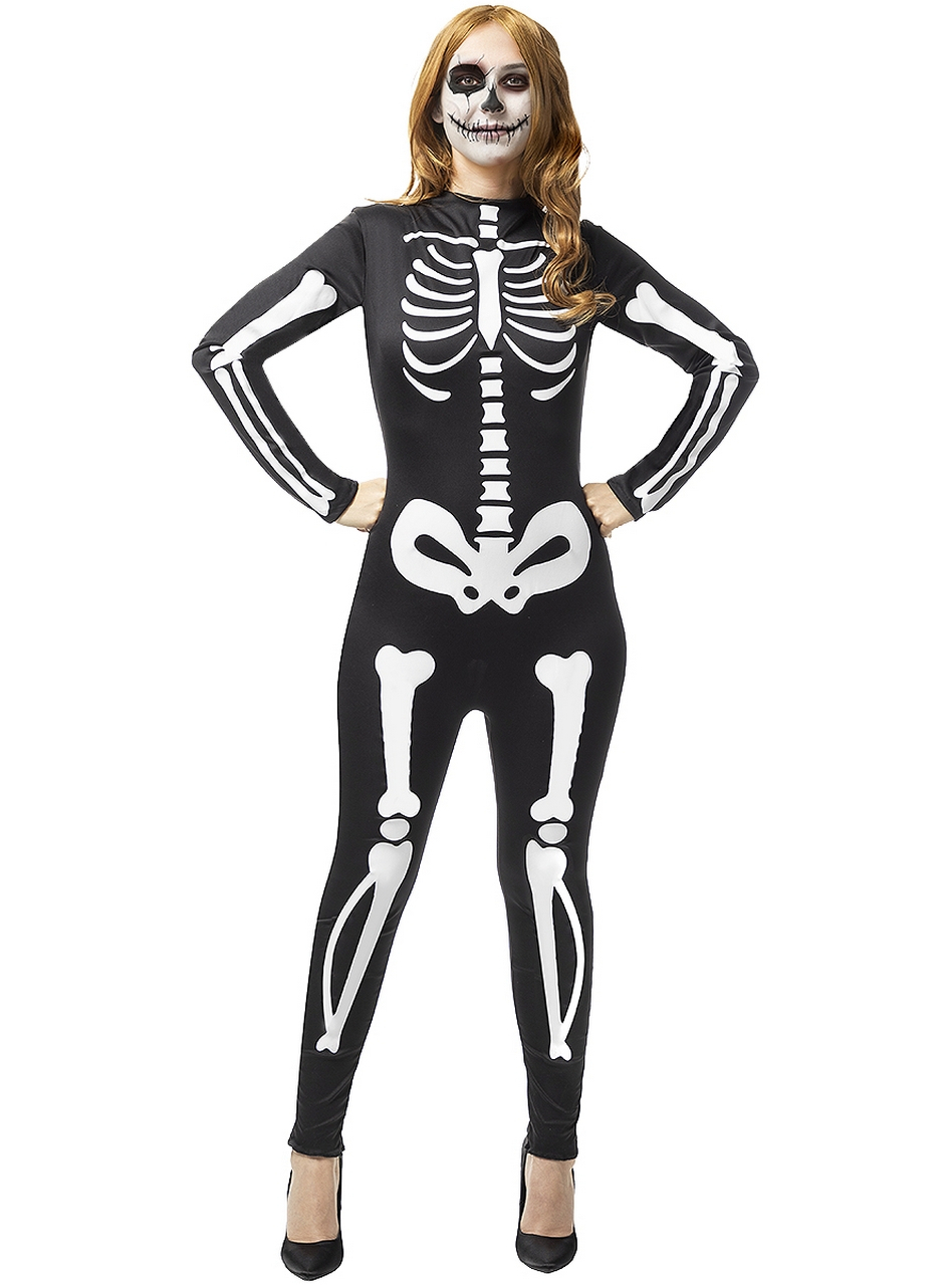 Magere Stacy Skeleton Vrouw Kostuum