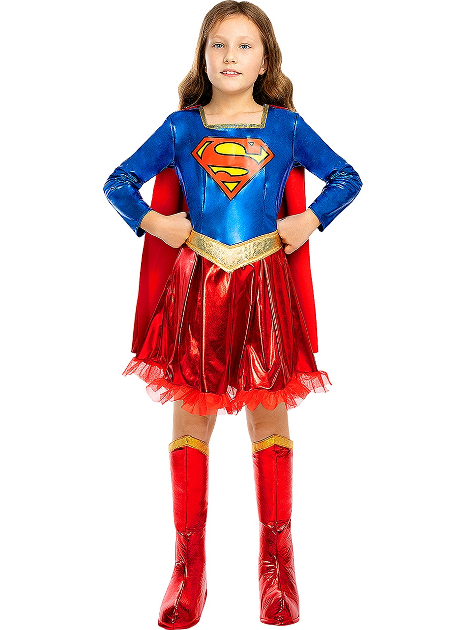 Deluxe Superduper Girl Kind Meisje Kostuum