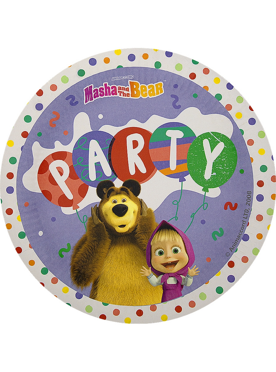 Party Borden Masha And The Bear 8 Stuks 23 Centimeter