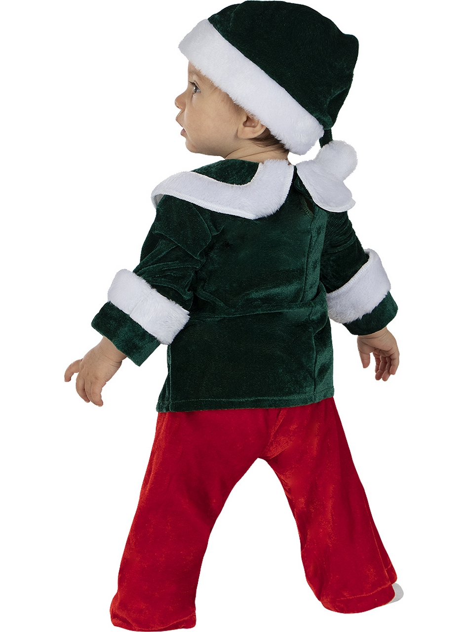 Megaschattige Deluxe Kerst Elf Baby Kind Kostuum