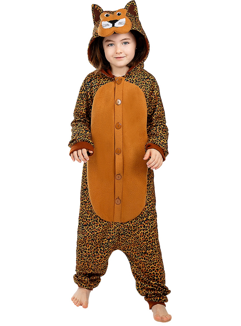 Lieve Luipaard Onesie Kind Kostuum