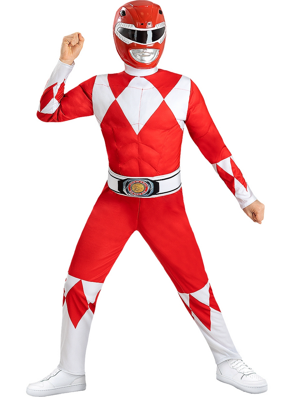 Power Ranger Jason Rood Kind Kind Kostuum