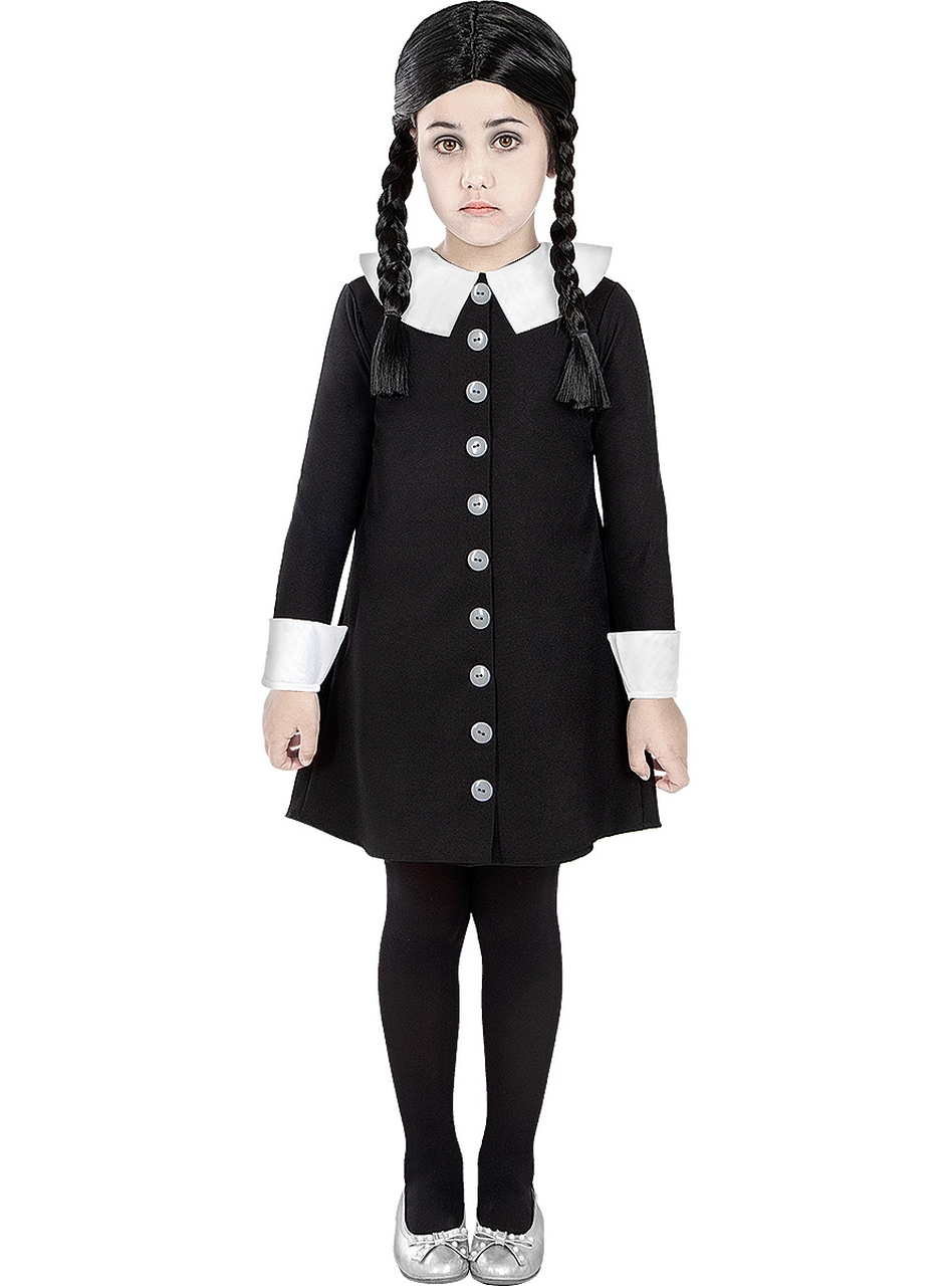 Wednesday Addams Uit The Addams Family Meisje Kostuum