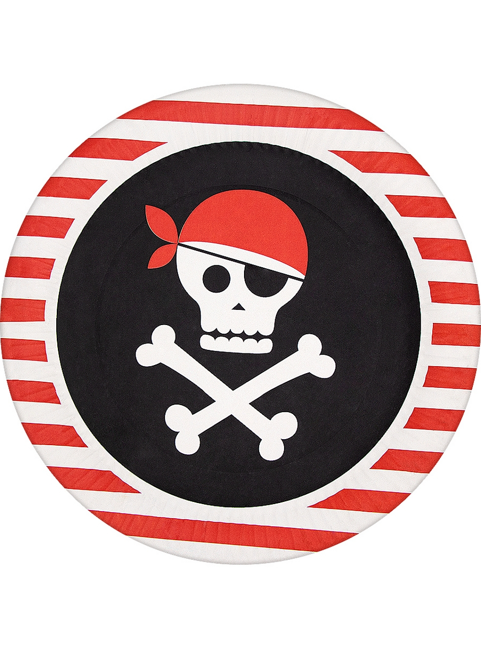 Pirates Party Borden 23 Centimeter 8 Stuks