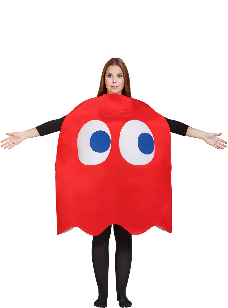 Blinky Red Ghost Pacman Kostuum