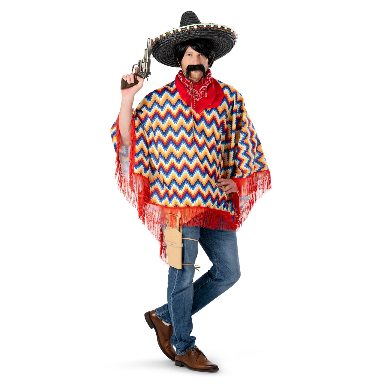 Poncho Carmelito De Carlo Kostuum