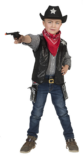 Cowboy Vest Nevada Zwart Jongen