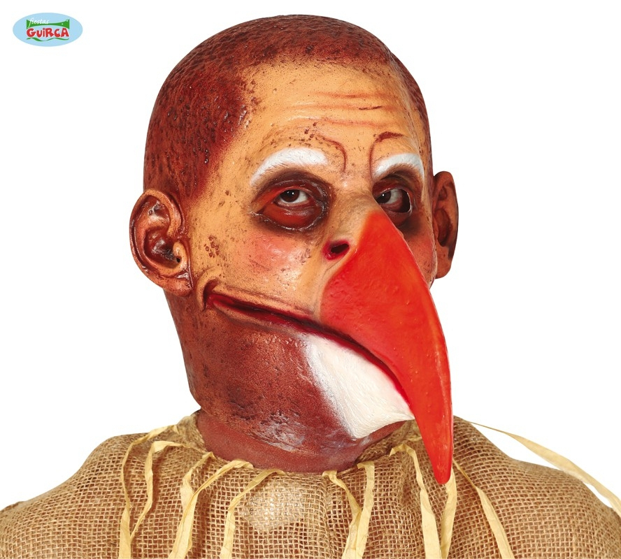 Latex Masker Vogel Met Grote Bek