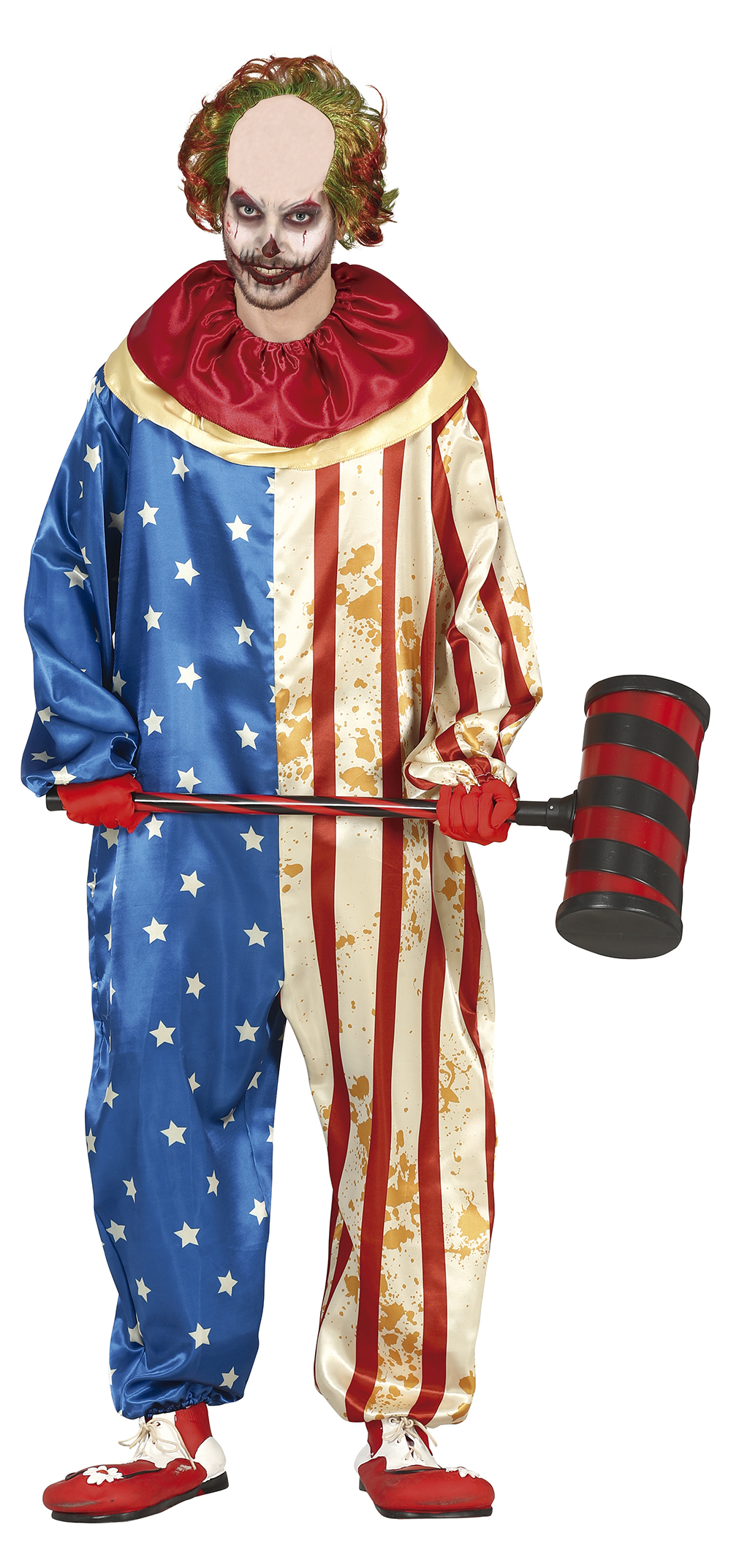 Patriot Clown Loves Blood Man Kostuum