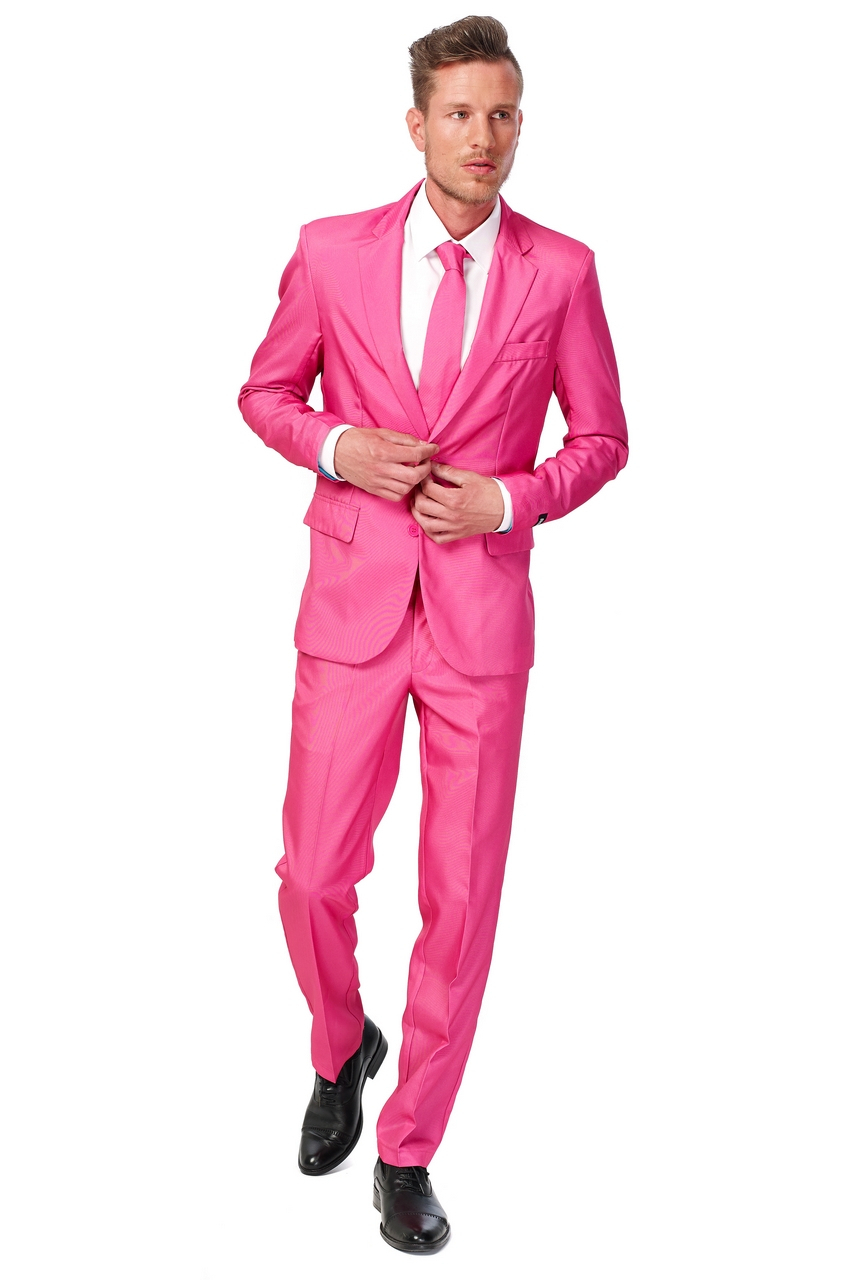 Dandy Dann Solid Pink Suitmeister Kostuum Man