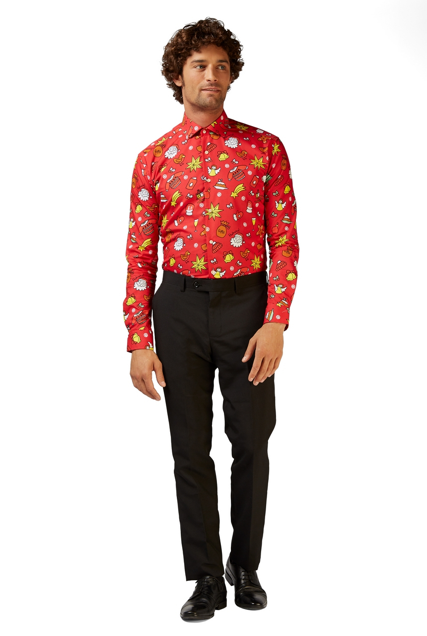 Rode All In The Mix Christmas Doodle Blouse Man