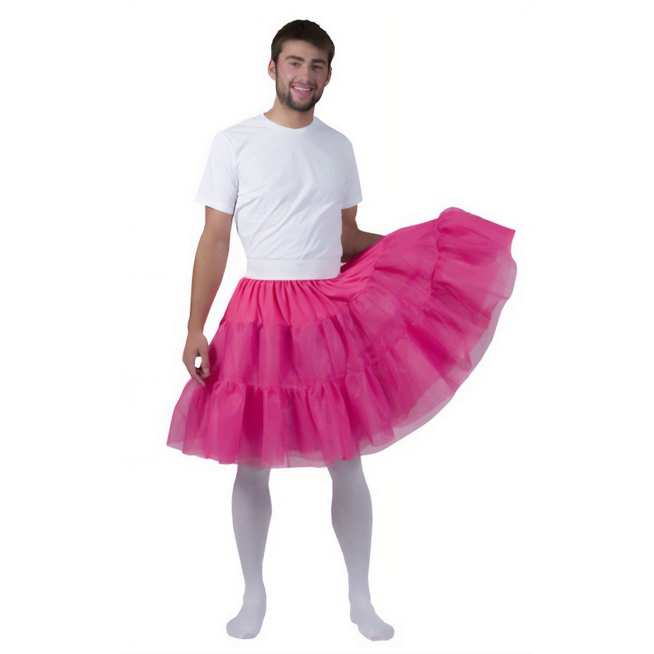 Fleurige Roze Petticoat Bella Man Kostuum