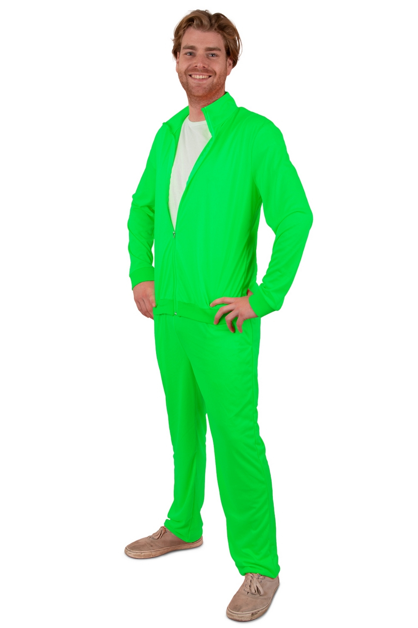 Green Winning Team Player Suit Man Kostuum