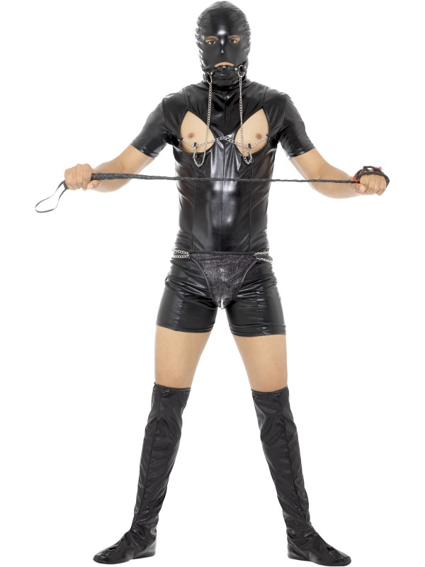 Geinig Bondage Gimp Bodysuit Man Kostuum