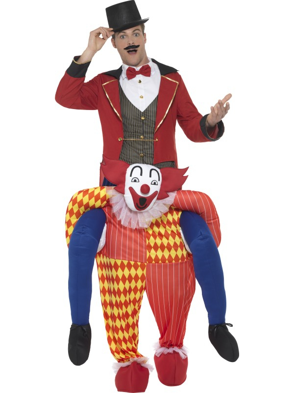 De Clown Draagt De Show Circusdirecteur Man Kostuum