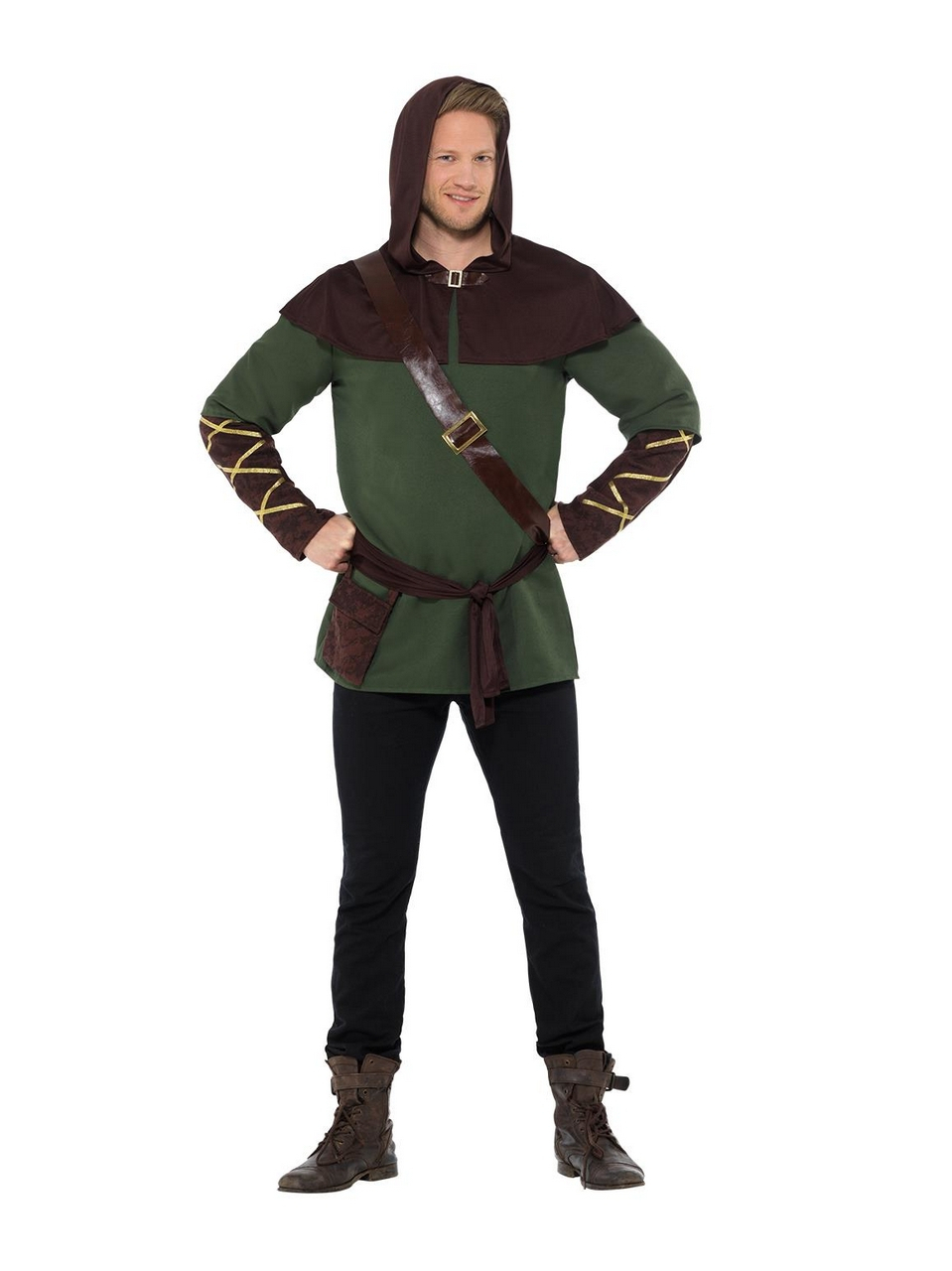 Nachtmerrie Van De Sheriff Robin Hood Man Kostuum