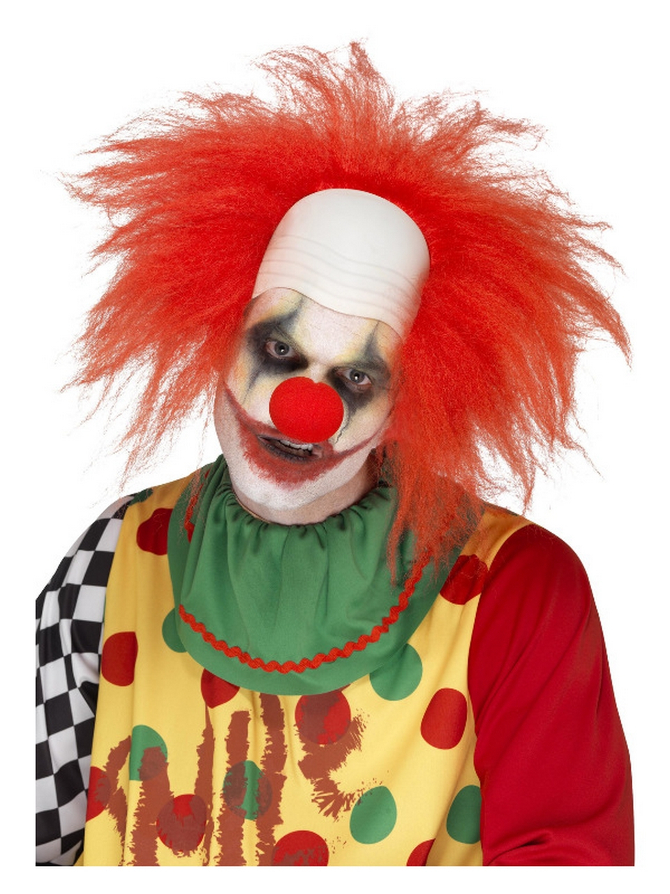 Gekke Professor Clown Pruik Rood