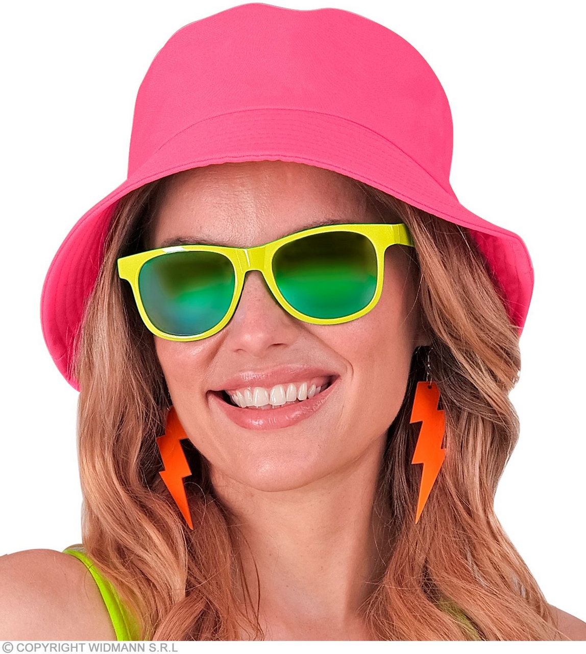 Bucket Hat Neon Roze Pop Festival