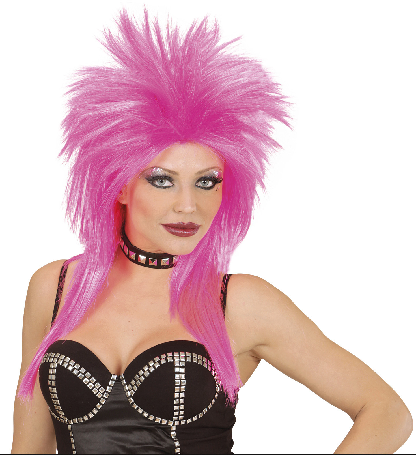 Glam-Punk Pruik, Rockster Roze