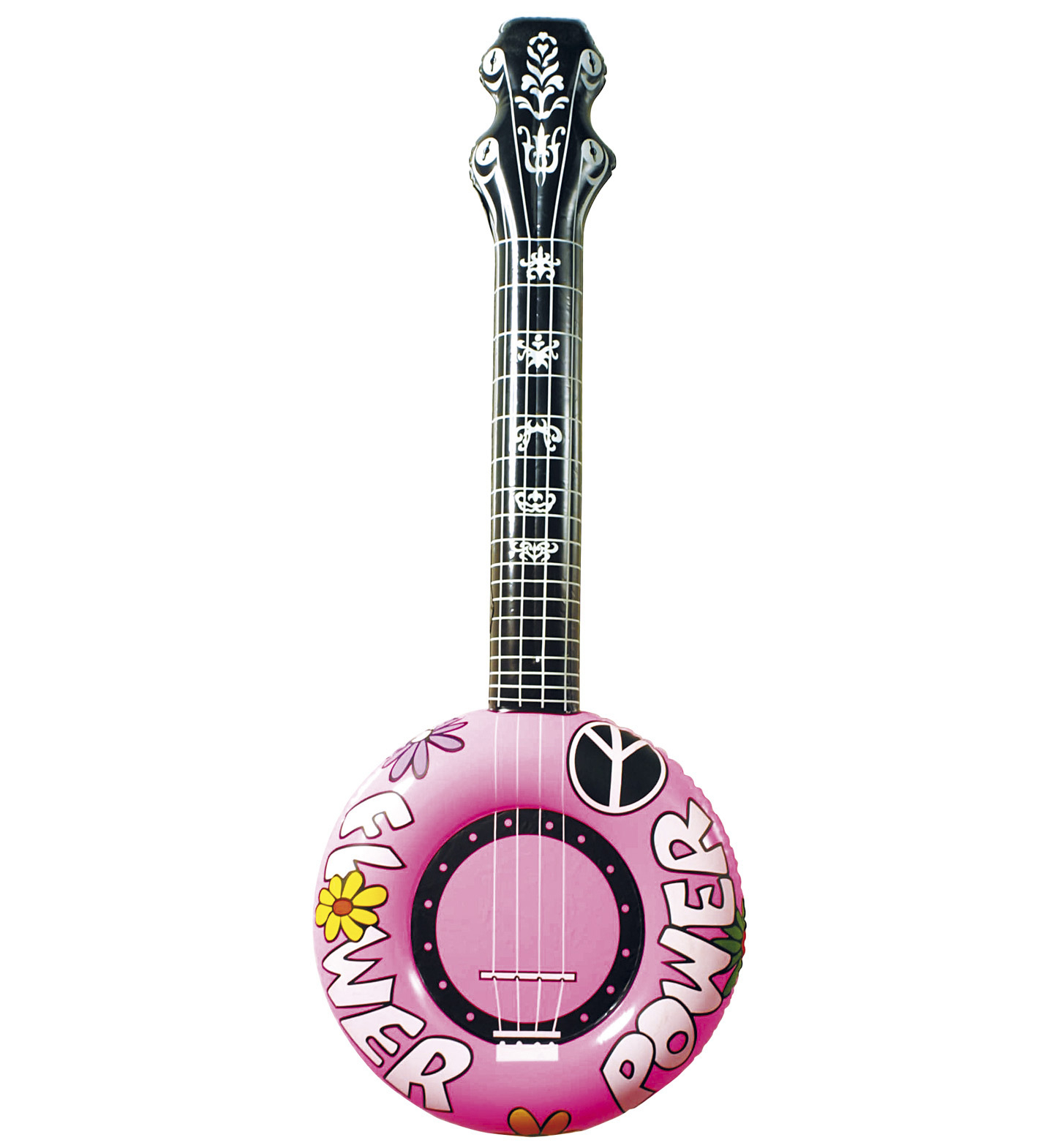 Opblaasbare Banjo 100 Centimeter Roze Flower Power