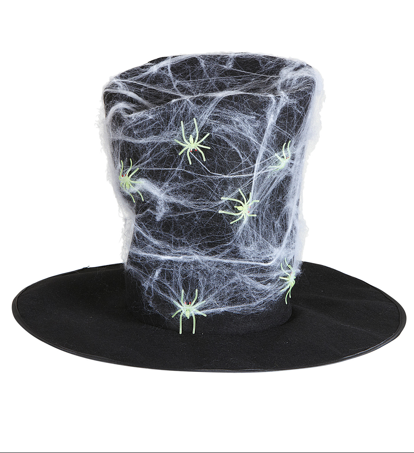 Halloween Fantasy Hoge Hoed Met Spinnenweb En Spinnen