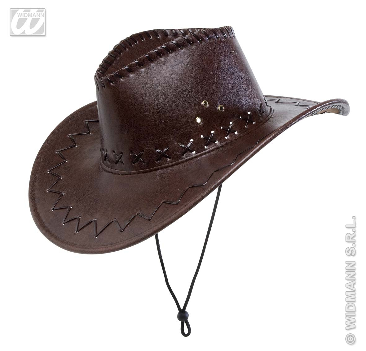 Cowboyhoed Lederlook Met Decoratie, Bruin