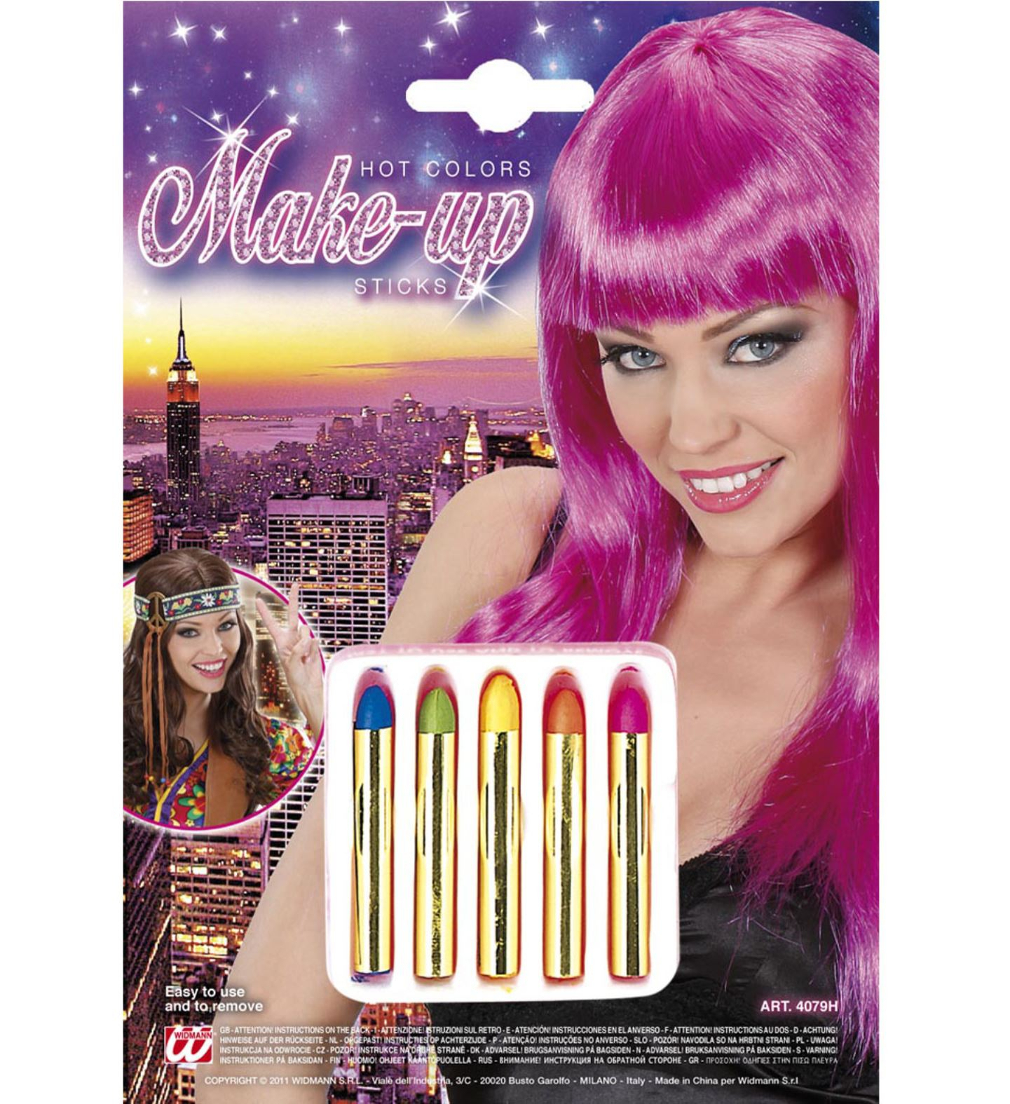 5 Hot Colours Sticks Set