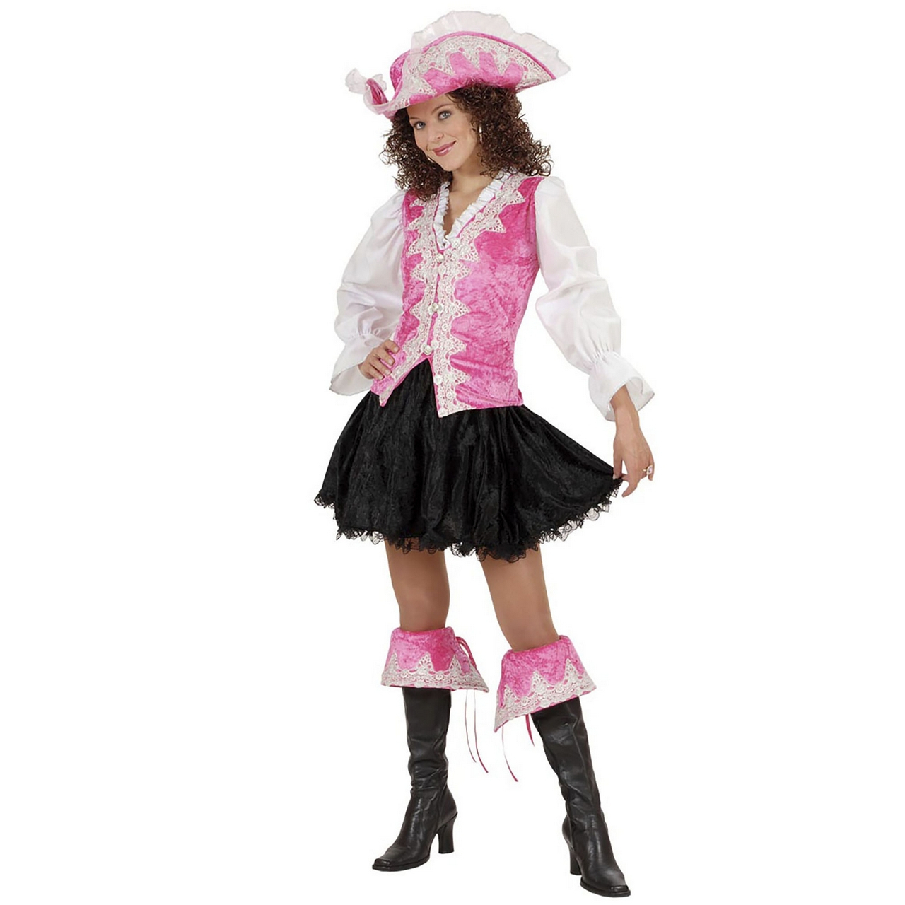 Kleurrijke Koninklijke Pirate, Roze Kostuum Vrouw