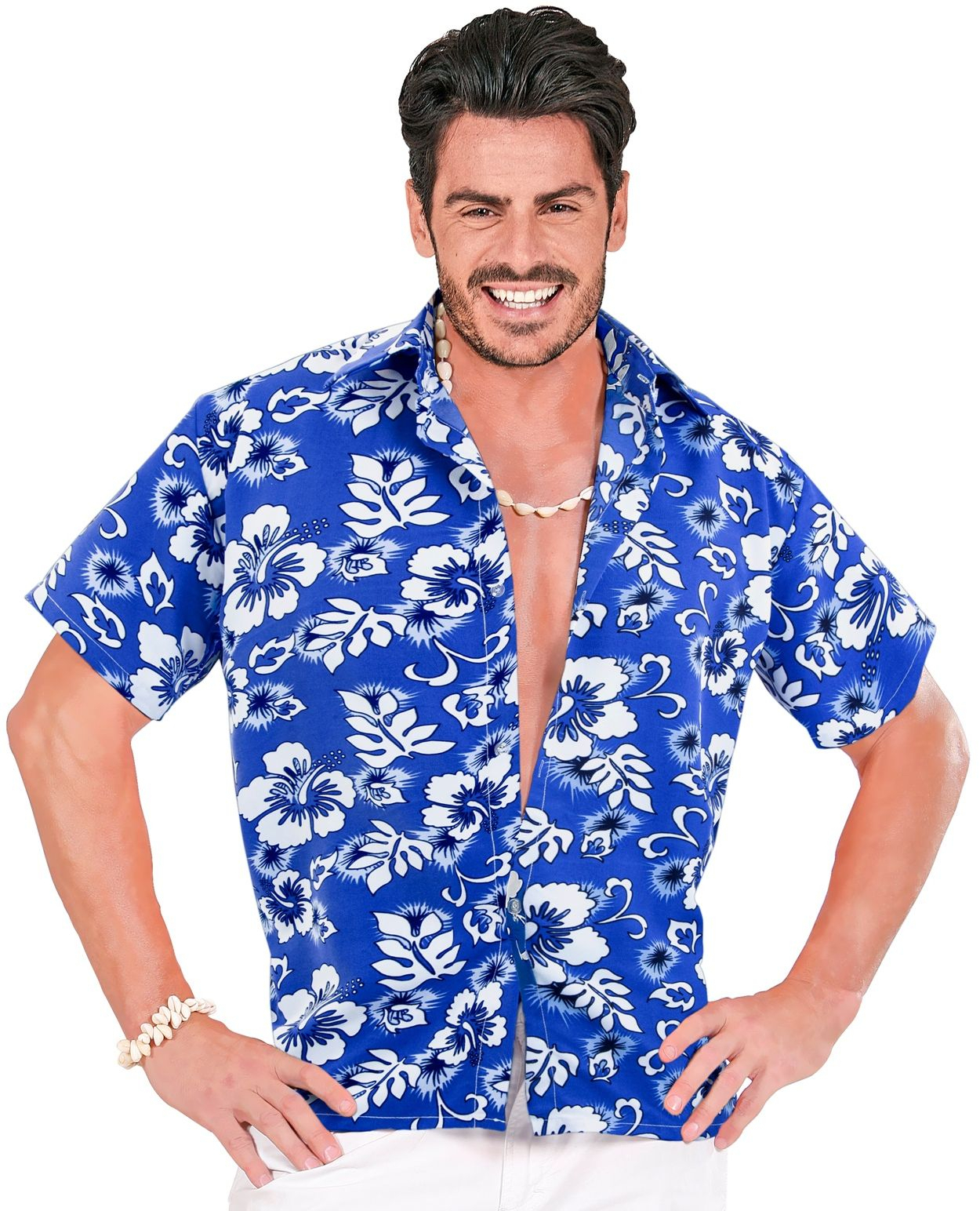 Hawaii Shirt Blauw Man