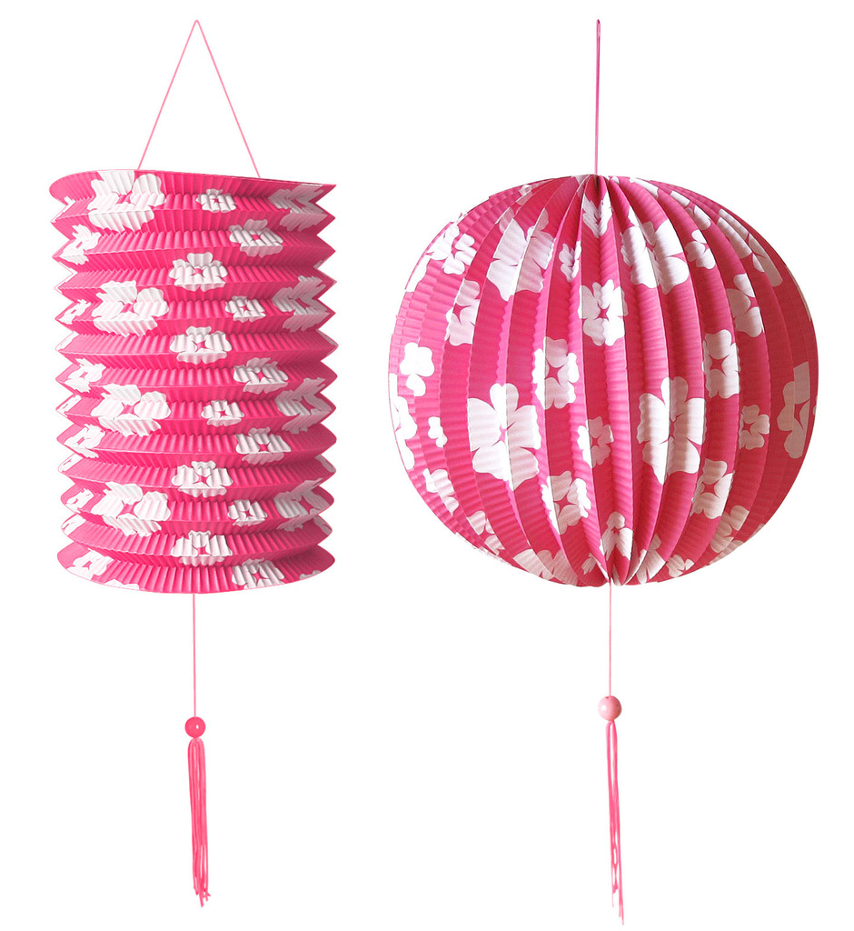 Feestelijke Decoratie Set Roze / Wit