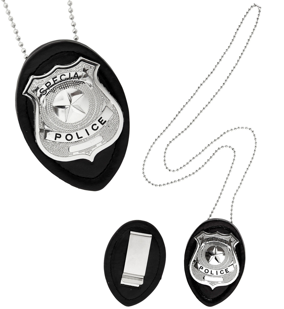 Lapd Politie Badge Met Ketting En Klem