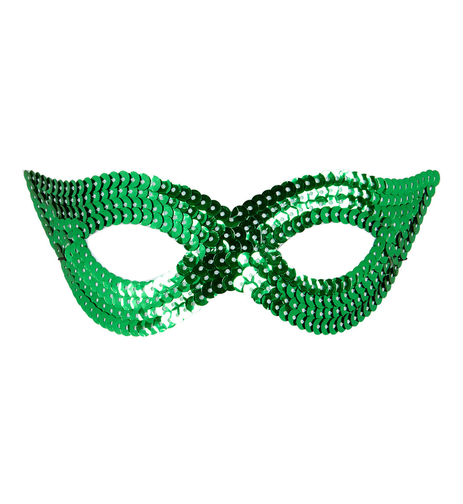 Erotica Oogmasker Pailletten, Groen