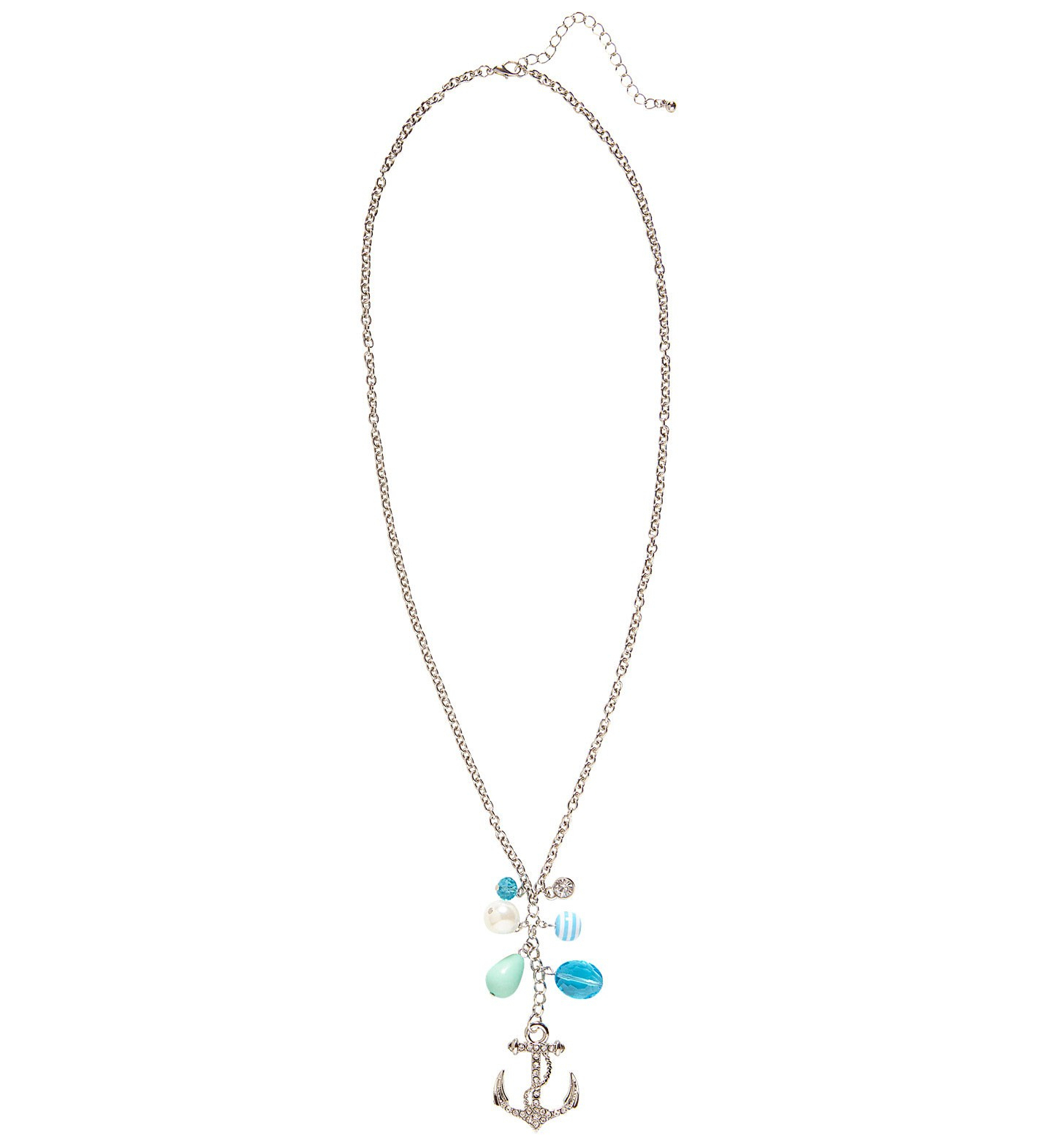 Marine Strass Ketting Anker