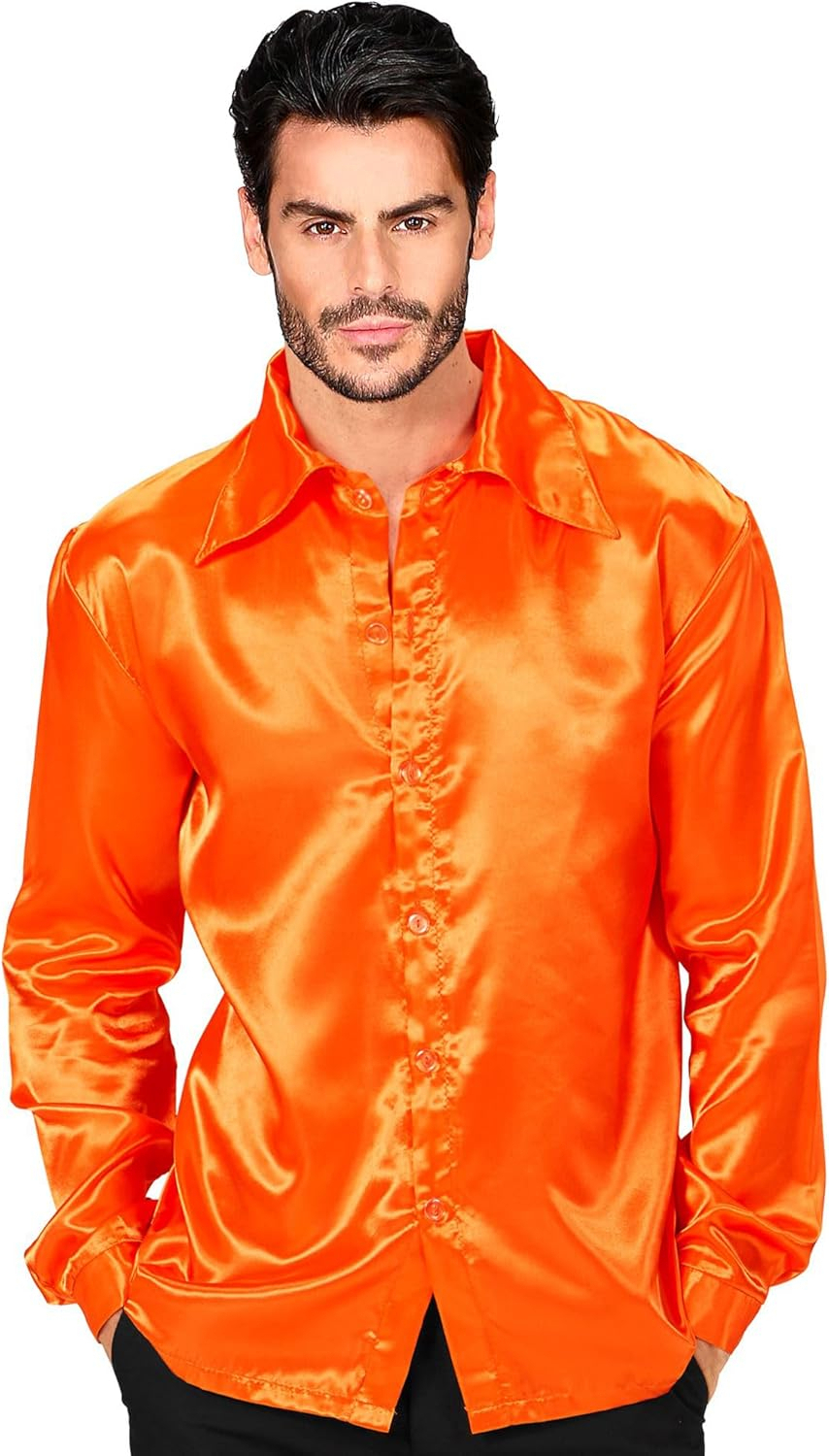 Cool Dancer Discoshirt 70s, Oranje Man