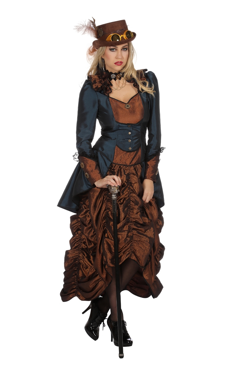 Steampunk Sally Wild Wild West Vrouw Kostuum