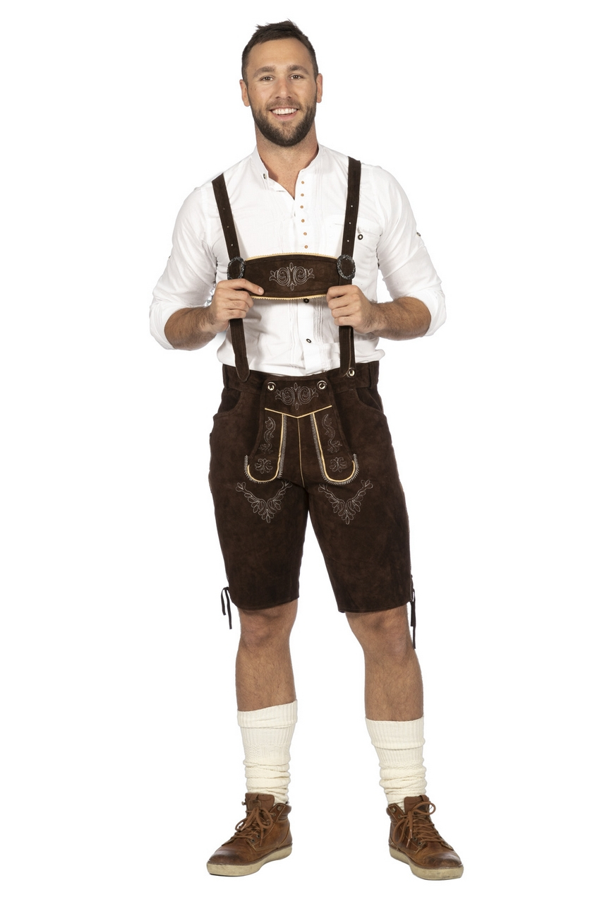 Bierfeest Lederhosen Duitse Dorstige Dieter Man