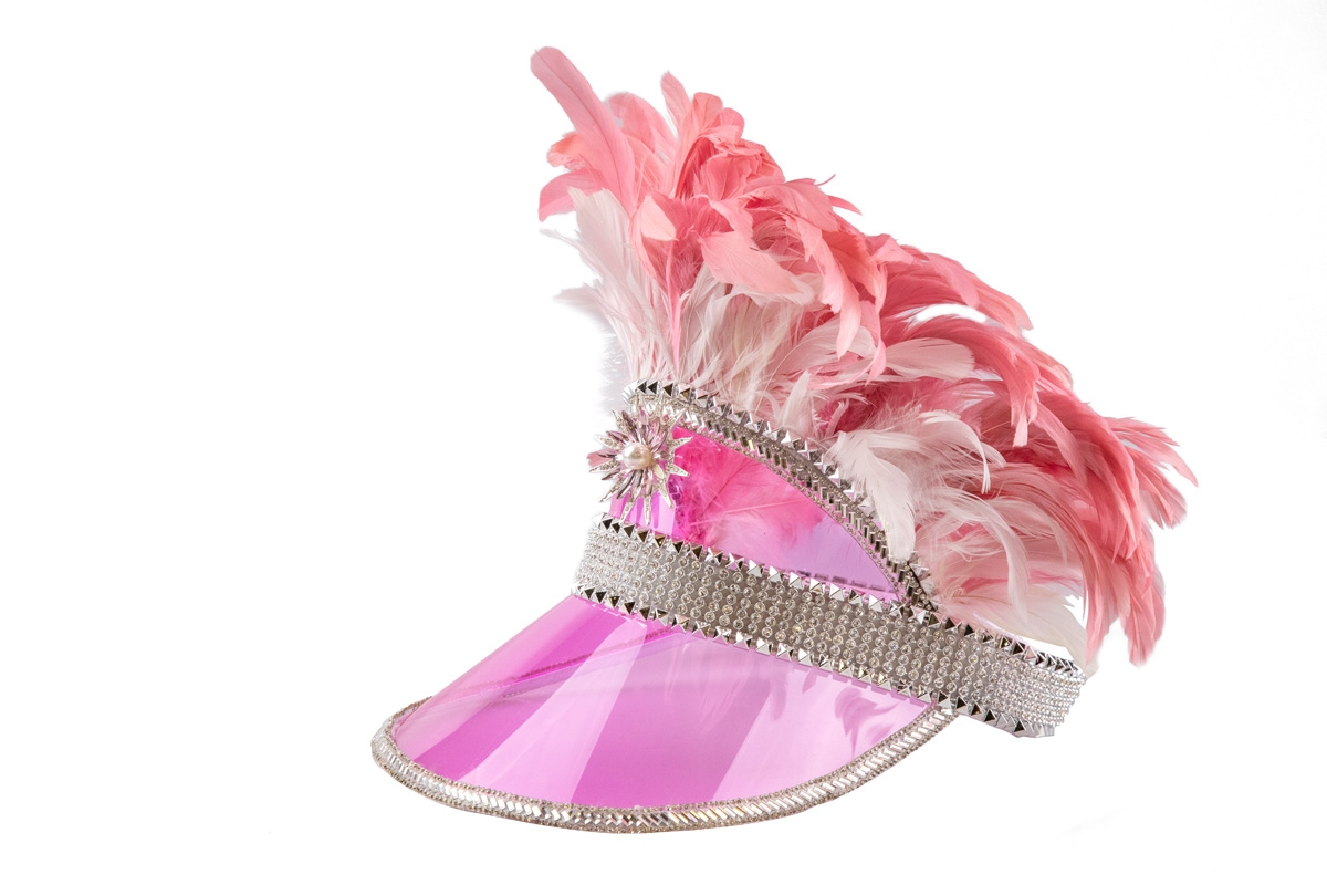 Roze Glam Zomercarnaval Zonneklep