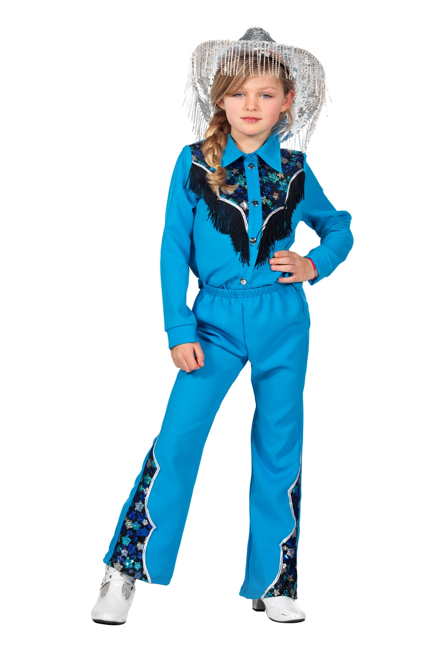 Stoere Rodeo Star Blauw Kind Kostuum