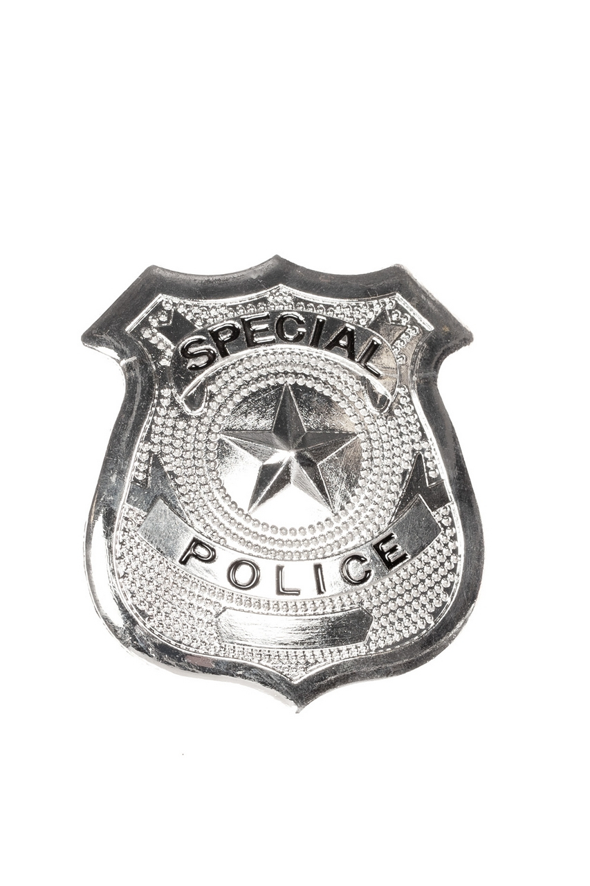 Special Police Badge Zilver