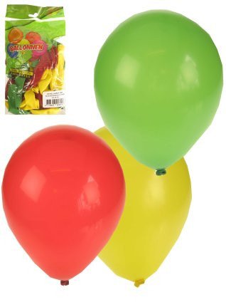 Ballon 50 X Rood Geel Groen Maat 8