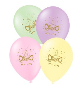 Latex Ballonnen Unicorn Flowers 8 Stuks