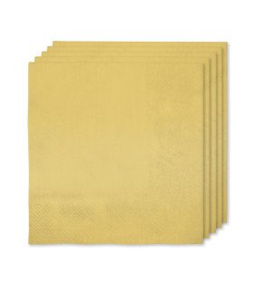 True Gold Party Servetten 16 Stuks 33x33 Centimeter