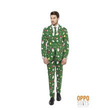 Doldwaze Santaboss Kerst Opposuit Man Kostuum