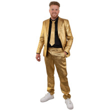 Gouden Disco Glamour 3delig Kostuum Man