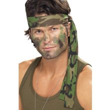 Camouflage Hoofdband Jungle Commando 150 X 4 Centimeter